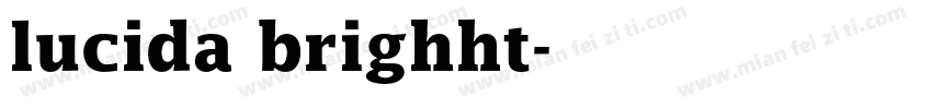 lucida brighht字体转换